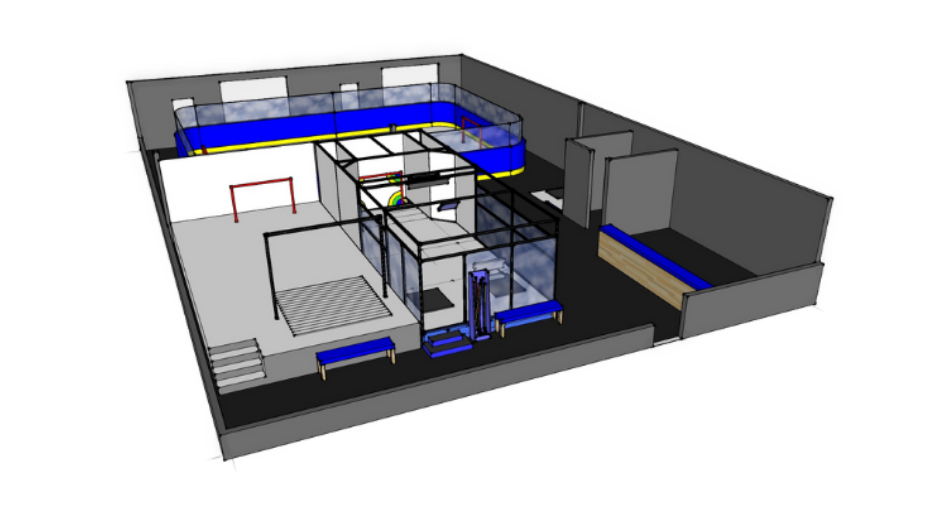 AKHockey Facility Render — Full Training Center